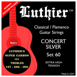 Luthier 60 Super Carbon Concert Silver Struny do Gitary Klasycznej