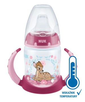 NUK 743930 Butelka FC 150ml. z uchwytami i wskaźnikiem temperatury Disney B