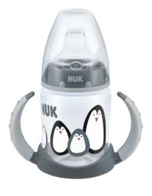 NUK 215325 Butelka 150ml FC Monochromatyczna z uchwytem i ustnikiem silikon