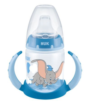 NUK 743884 Butelka 150ml DISNEY DUMBO z uchwytem i ustnikiem silikonowy 6-1