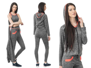 Dres Sportowy Koszulka Spodnie Bluza FD115-4 r S/M