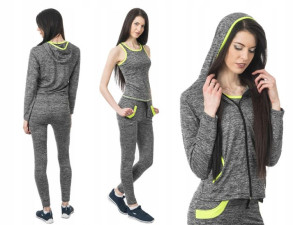 Dres Sportowy Koszulka Spodnie Bluza FD115-5 r S/M