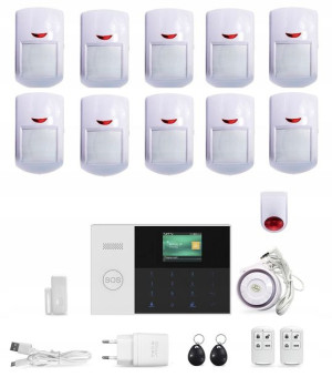 Bezprzewodowy alarm do Domu Firmy WIFI SMS RFID