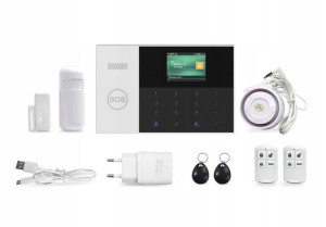 Bezprzewodowy alarm gsm WiFi PG105 + SYRENA !!