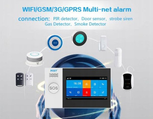 Bezprzewodowy alarm gsm WiFi PG105 R5 syr. bezpr.