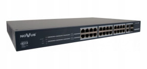 Switch PoE+ 24-portowy + Novus