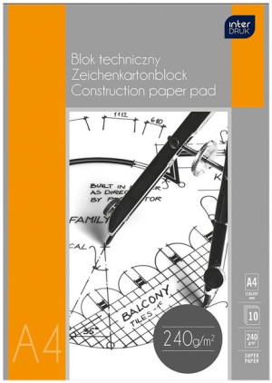 Blok Techniczny A4/10K Premium 240G