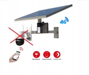 Panel Solarny z Baterią do Kamer GSM Monitoringu