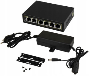 Switch 6-portowy S64 dla 4 kamer IP