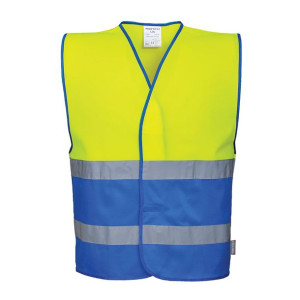 Kamizelka ostrzegawcza Żółty Niebieski L-XL