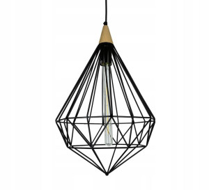 Lampa sufitowa wisząca Diament Loft EDISON E27 BIG