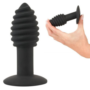 Korek Wibrator Analny Twist 10,7 cm Black Velvets