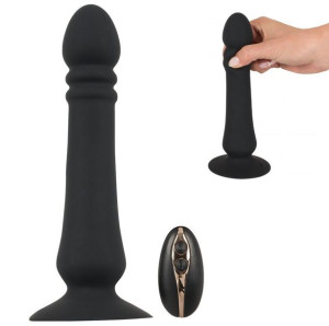 Wibrator analny Funkcja Pchania 20,5 cm Black Velvets