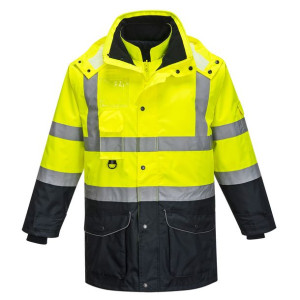 Kontrastowa kurtka ostrzegawcza 7 w 1 Traffic 2XL