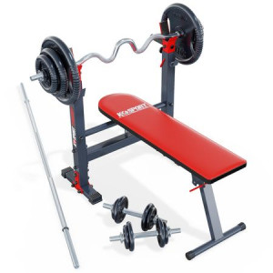 ZESTAW Ławeczka + Sztanga + Obciążenie 95KG