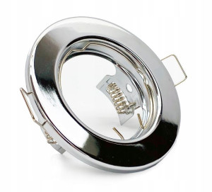 Oprawa halogenowa LED GU10 sufitowa stała CHROM