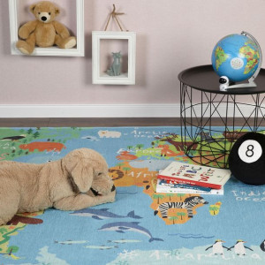 Dywan Obsession TORINO KIDS TOK 233 world map 120x170cm