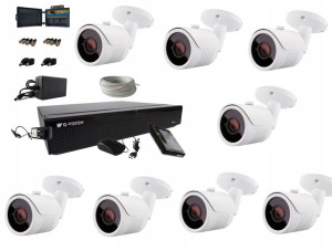 Zestaw 8 Kamer 5mpx Ir30 Do Monitoringu Firmy