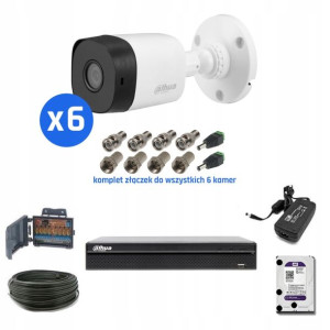 Zestaw Dh-xvr1b08 + 6 X Dh-hac-b1a21-0360b