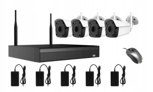 Monitoring Zestaw Ip Wifi 4 Kamery 5mpx Dom Firma