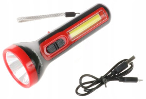 LATARKA akumulatorowa 220lumen COB USB LED 3W 1855