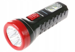 Ładowana LATARKA akumulatorowa 4 LED + 2 SMD 1129