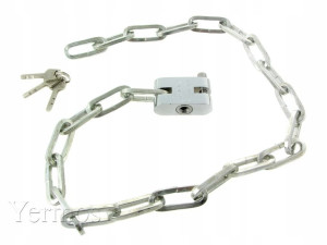 Kłódka Zapięcie Rowerowe Łańcuch Solidne 11374
