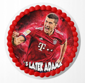 Opłatek Na Tort 21cm - Lewandowski Wybór + Gratis