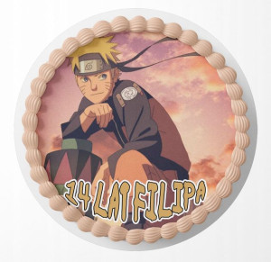 Opłatek Na Tort 22cm - Naruto Wzory Wybór + Gratis
