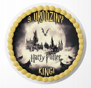 Opłatek Na Tort 23cm - Harry Potter Wybór + Gratis