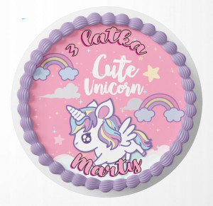 Opłatek Na Tort 24cm - Dla Dziewczynki + Gratis