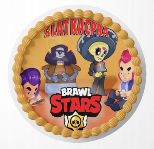 Opłatek Na Tort 24cm - Brawwl Starss Gry + Gratis!
