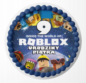 Opłatek Na Tort 24cm - Roblox Gra Wybór + Gratis!