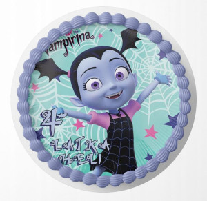 Opłatek Na Tort 25cm - Vampirina Wzory + Gratis