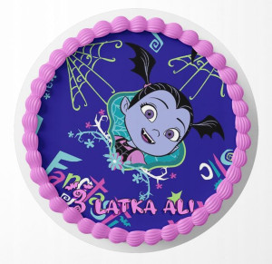 Opłatek Na Tort 25cm - Vampirina Wzory + Gratis