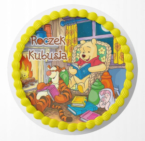 Opłatek Na Tort 25cm - Kubuś Puchatek + Gratis