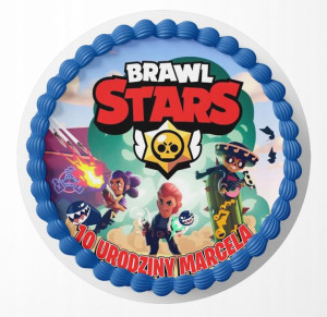 Opłatek Na Tort 25cm - Brawwl Starss Gry + Gratis!