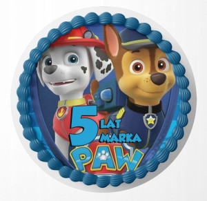 Opłatek Na Tort 25cm - Psi Patrol Wybór + Gratis