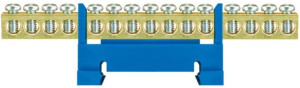 Listwa zaciskowa 15 torowa LZ15N - 15x16mm2 niebieska E.4025 Pawbol