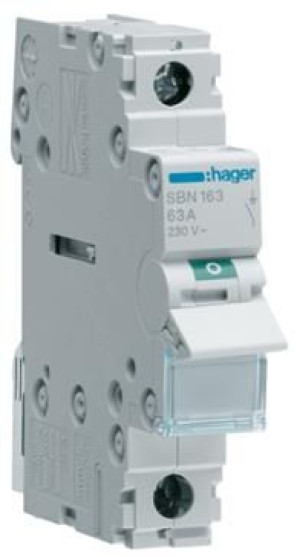 Rozłącznik modułowy 1P 63A SBN163 Hager