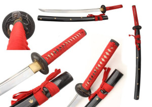 Prof Japoński Miecz Wakizashi Krótsza Katana Treningowy Stal 1060 Jots081w