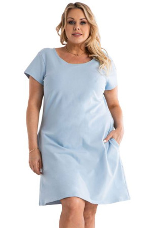Sukienka HANA letnia błękitna 50 PLUS SIZE