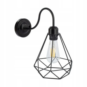 Lampa ścienna kinkiet na ścianę Loft druciany E27