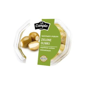 Zielone oliwki z serem 250g Campio