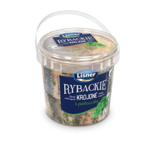 Rybackie solone z pietruszką śledź atlantycki krojony Lisner 500g