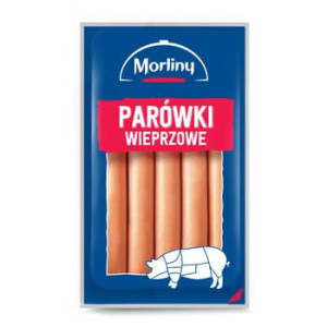 Parówki wieprzowe 65 % 700 g Morliny