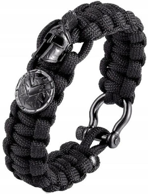 bransoletka spartan survival wojownik wiking stal