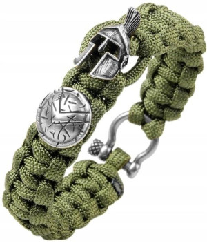 bransoletka survival spartan wojownik wiking stal