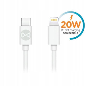 Kabel IPhone USB C 1m 3A biały FOREVER