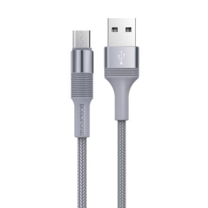 Borofone Kabel BX21 Outstanding USB na micro USB 2,4A 1 metr szary